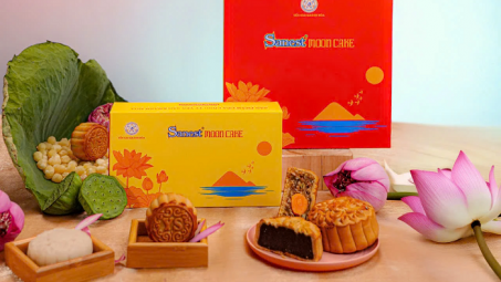 Bánh trung thu Sanest Moon Cake 2025: Tinh hoa yến sào - Gắn kết yêu thương