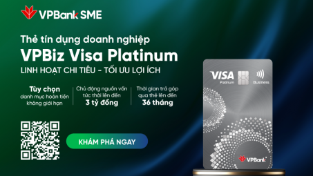 VPBank ra mắt thẻ VPBiz Visa Platinum - Thêm ưu đãi, tăng đặc quyền cho doanh nghiệp SME