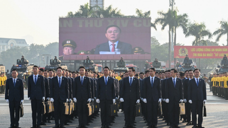 Lễ xuất quân bảo đảm an ninh, trật tự Đại hội lần thứ XIV của Đảng