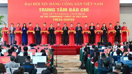 Khai trương Trung tâm Báo chí và Họp báo quốc tế về Đại hội XIV của Đảng