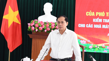 Phó Thủ tướng Bùi Thanh Sơn làm việc với tỉnh Khánh Hòa về tiến độ các dự án nhà máy điện hạt nhân