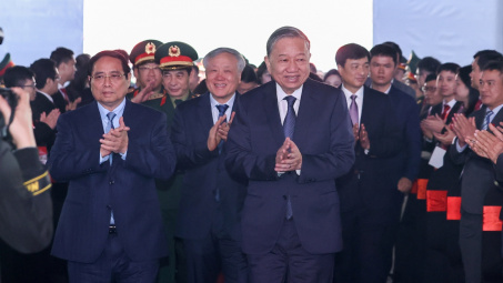 Tổng Bí thư, Thủ tướng Chính phủ dự lễ khởi công nhà máy chế tạo chip bán dẫn đầu tiên tại Việt Nam