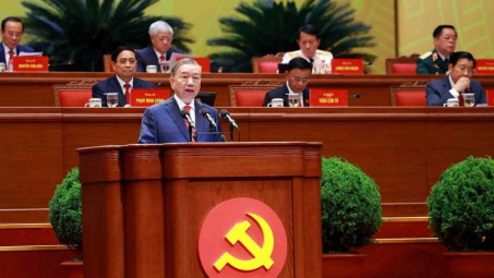 Toàn văn phát biểu của Tổng Bí thư Tô Lâm trình bày Báo cáo về các Văn kiện trình Đại hội XIV của Đảng