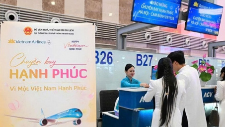 Vietnam Airlines lan tỏa thông điệp “Việt Nam hạnh phúc” trên những chuyến bay