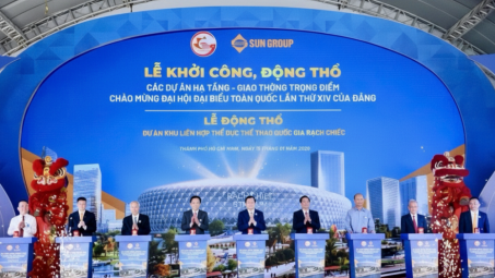 Thành phố Hồ Chí Minh đồng loạt khởi công 4 dự án hạ tầng trọng điểm chào mừng đại hội XIV của Đảng