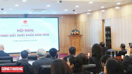 Đồng bộ giải pháp thúc đẩy xuất khẩu năm 2026, góp phần hiện thực hóa mục tiêu tăng trưởng hai con số