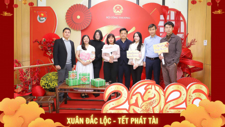 Rộn ràng không khí check-in đón Tết tại Bộ Công Thương