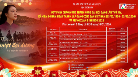 Đợt phim chào mừng thành công Đại hội Đảng lần XIV và kỷ niệm 96 năm Ngày thành lập Đảng