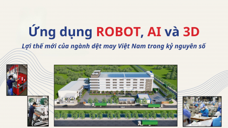 [eMagazine] Ứng dụng robot, AI và 3D: Lợi thế mới của ngành dệt may Việt Nam trong kỷ nguyên số