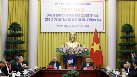 Công bố Lệnh của Chủ tịch nước về 12 luật liên quan đến lĩnh vực kinh tế với nhiều điểm mới