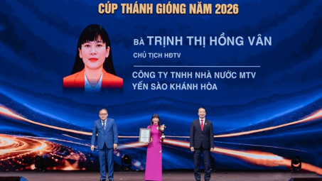 Chủ tịch Yến sào Khánh Hòa nhận danh hiệu “Doanh nhân Việt Nam tiêu biểu - Cúp Thánh Gióng năm 2026"
