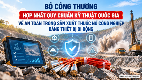 Hợp nhất Quy chuẩn kỹ thuật quốc gia về an toàn trong sản xuất thuốc nổ công nghiệp bằng thiết bị di động