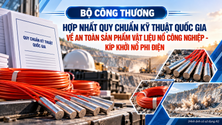 Hợp nhất quy định Quy chuẩn kỹ thuật quốc gia về an toàn sản phẩm vật liệu nổ công nghiệp - kíp khởi nổ phi điện