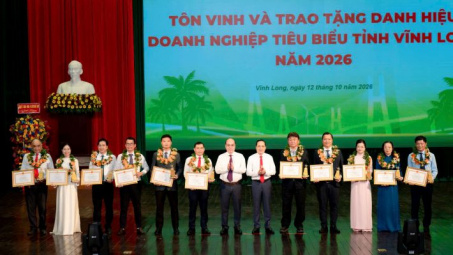 Công ty Nhiệt điện Duyên Hải được biểu dương “Doanh nghiệp tiêu biểu tỉnh Vĩnh Long năm 2026”