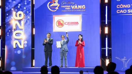 Casumina nhận giải Thương hiệu Vàng và Bằng khen của UBND TP. Hồ Chí Minh