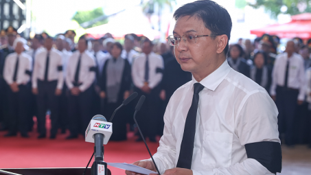 Toàn văn lời điếu tại lễ viếng, truy điệu và an táng 731 hài cốt liệt sĩ tại Công viên Lê Thị Riêng