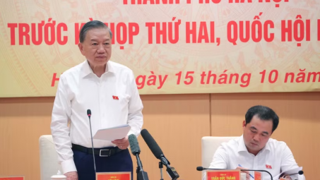Tổng Bí thư, Chủ tịch nước Tô Lâm dự buổi làm việc chuẩn bị Kỳ họp thứ Hai, Quốc hội khóa XVI của Đoàn đại biểu Quốc hội Hà Nội