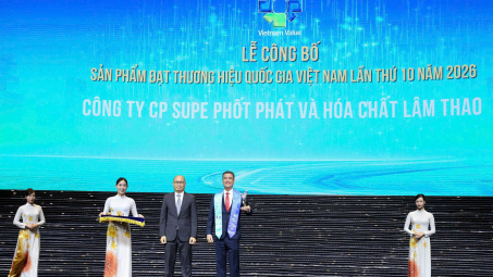 Supe Lâm Thao được vinh danh Thương hiệu quốc gia 2026