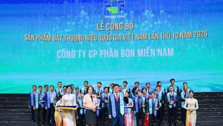 Phân Bón Miền Nam được vinh danh Thương hiệu quốc gia Việt Nam 2026