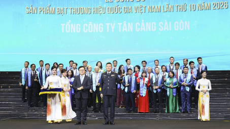 Tân Cảng Sài Gòn 9 lần liên tiếp đạt Thương hiệu Quốc gia