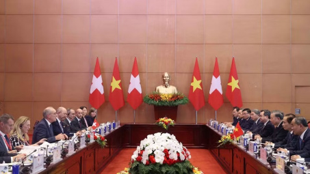 Tổng Bí thư, Chủ tịch nước Tô Lâm hội đàm với Tổng thống Thụy Sĩ