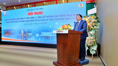 Tổng công ty Phát điện 2 tổng kết công tác đảm bảo cung ứng điện mùa khô và Tháng Công nhân năm 2026