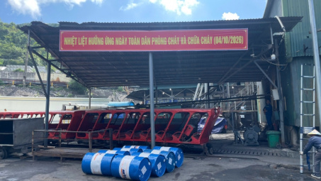 Công ty Than Thống Nhất - TKV chủ động phòng cháy chữa cháy, bảo vệ an toàn sản xuất