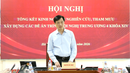 “Đổi mới tư duy, nâng tầm nội dung, đột phá giải pháp” tham mưu các nghị quyết chiến lược về Xây dựng Đảng