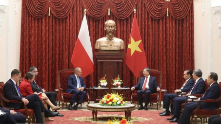 Tổng Bí thư, Chủ tịch nước Tô Lâm tiếp Thủ tướng Ba Lan Donald Tusk