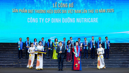 Nutricare 10 năm liên tiếp đạt Thương hiệu quốc gia Việt Nam
