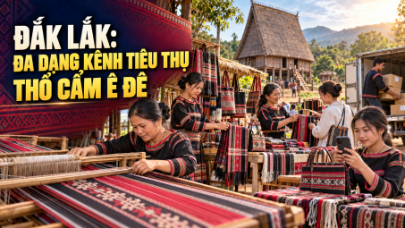Đắk Lắk: Đa dạng kênh tiêu thụ thổ cẩm Ê Đê