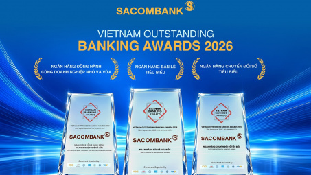 Ngân hàng Sacombank "lập hat-trick" giải thưởng nhờ năng lực số và sự thấu hiểu khách hàng