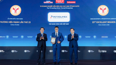 Petrolimex được vinh danh Thương hiệu Mạnh Việt Nam 2026