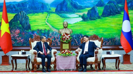 Thủ tướng Lê Minh Hưng hội kiến Tổng Bí thư, Chủ tịch nước Lào Thongloun Sisoulith