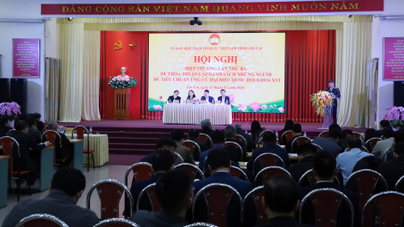 Lào Cai hiệp thương lần thứ ba lựa chọn, lập danh sách những người ứng cử đại biểu Quốc hội khóa XVI