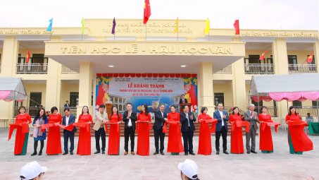 BIENDONG POC trao mái trường mới, tiếp sức tương lai tại xã Lê Lợi, tỉnh Hưng Yên