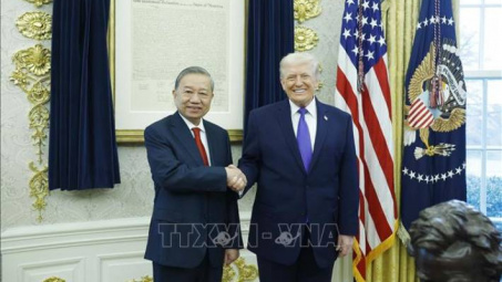 Tổng Bí thư Tô Lâm gặp Tổng thống Hoa Kỳ Donald Trump