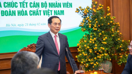 Phó Thủ tướng Chính phủ Bùi Thanh Sơn chúc Tết CBNV Tập đoàn Hóa chất Việt Nam