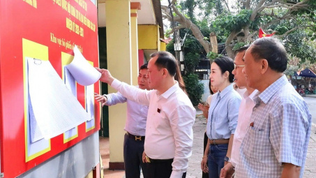 Nghệ An: Tổ chức bỏ phiếu bầu cử sớm tại 55 khu vực