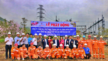 Hướng ứng Tết trồng cây, Thủy điện Trung Sơn phát động trồng cây đầu xuân Bính Ngọ năm 2026