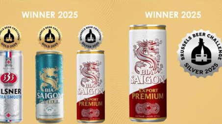 Bia Sài Gòn - Dấu ấn giải thưởng trong nước và quốc tế năm 2025