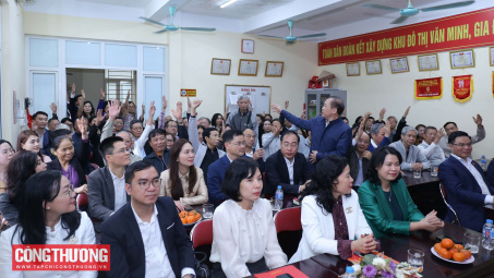 100% cử tri nơi cư trú nhất trí giới thiệu Quyền Bộ trưởng Bộ Công Thương Lê Mạnh Hùng ứng cử đại biểu Quốc hội khóa XVI