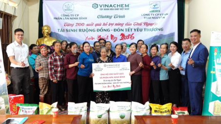 200 suất quà Tết đến với người dân Thái Nguyên bị ảnh hưởng bởi thiên tai