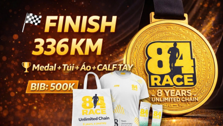 84RACE kỷ niệm 8 năm thành lập - ra mắt thử thách chạy bộ “UNLIMITED CHAIN”