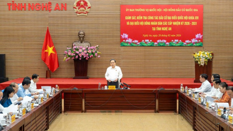 Chủ tịch Quốc hội: Nghệ An phải tổ chức bầu cử an toàn, linh hoạt, trở thành điểm sáng của cả nước