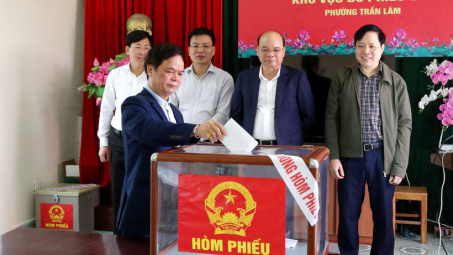 Bầu cử Quốc hội và HĐND: Hưng Yên vận hành thử nghiệm quy trình bỏ phiếu bầu cử