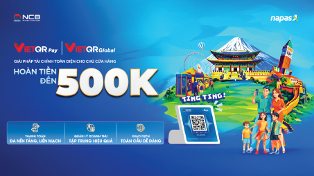 Du khách quốc tế thanh toán tiện lợi tại Việt Nam qua mã QR của ngân hàng NCB