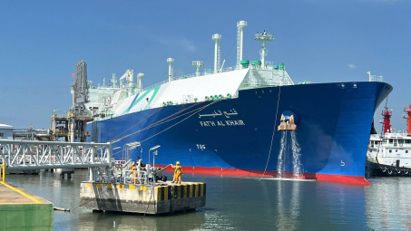 PV GAS đón tàu chở 63.000 tấn LNG cập cảng Thị Vải, đảm bảo nguồn nhiên liệu cho phát điện