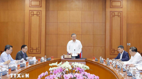 Tổng Bí thư Tô Lâm làm việc với Bộ Công Thương và một số bộ, ngành về hợp tác thương mại quốc tế