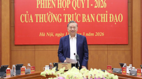 Thông báo Kết luận của Tổng Bí thư Tô Lâm, Trưởng Ban Chỉ đạo Trung ương về hoàn thiện thể chế, pháp luật tại Phiên họp quý I/2026